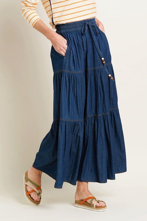 Denim Maxi Skirt