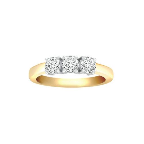 18ct 2 Colour Gold  Diamond 3...