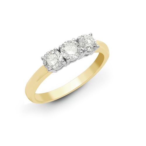 18ct Gold  1.5ct Diamond 3...