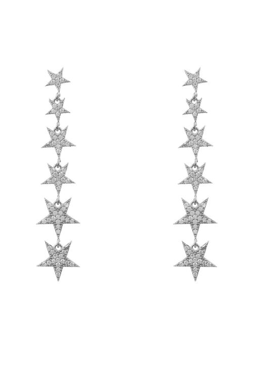 Graduated Star Drop Earrings...