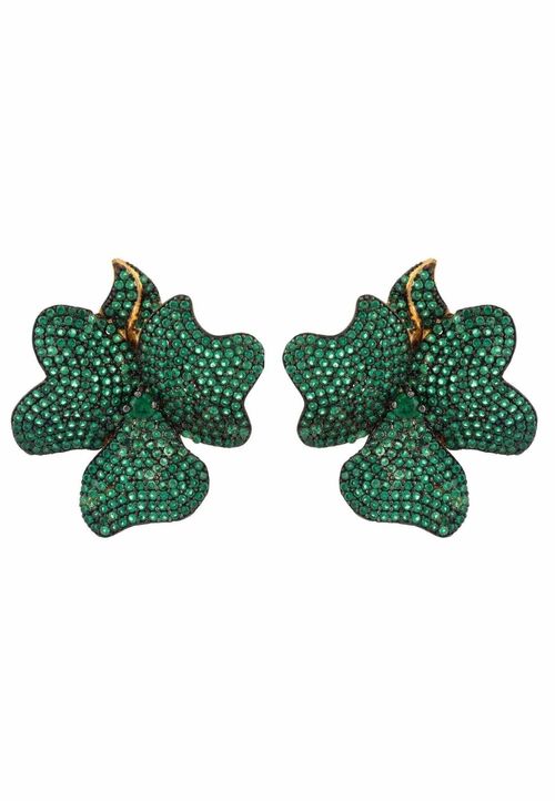 Flower Large Stud Earrings...