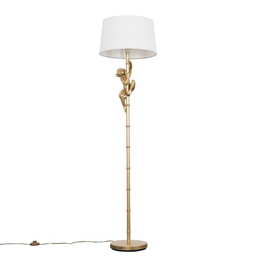 Monkey White Floor Lamp