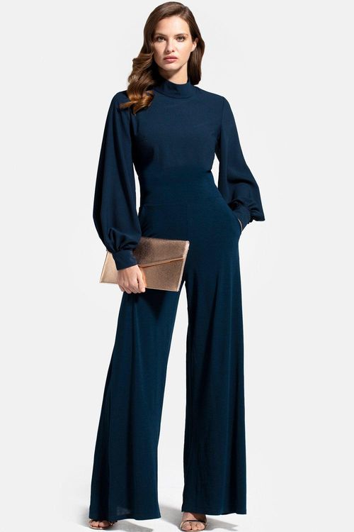 Wideleg Jumpsuit with Blouson...