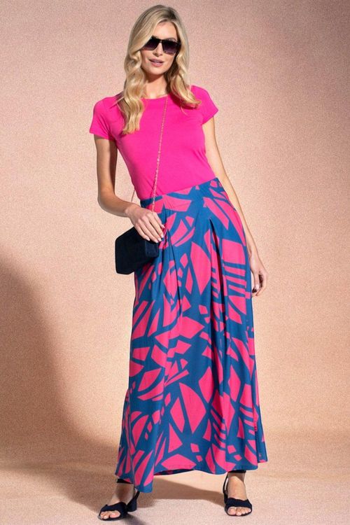 Box Pleat Maxi Skirt