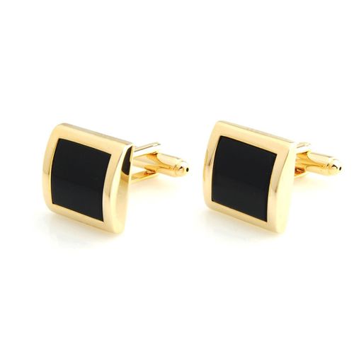 Square Gold Cufflinks With...