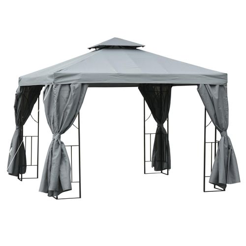 3 x 3m Garden Metal Gazebo...