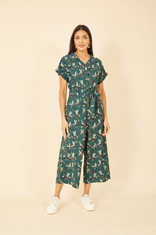 Printed Culotte Jumpsuit