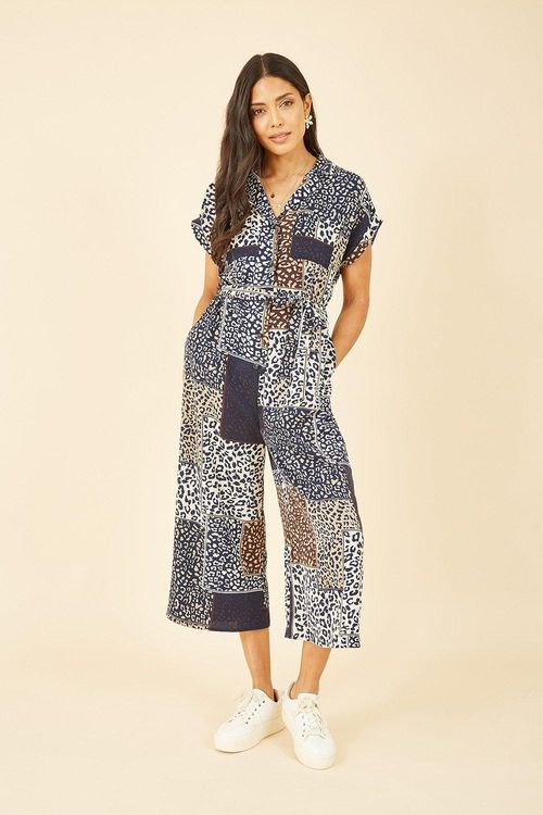 Navy Patchwork Animal Print...