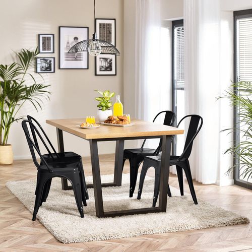 4 Seater Wood Dining Table -...