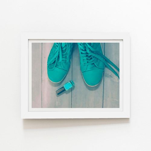 Lipstick Shoes Framed Art...