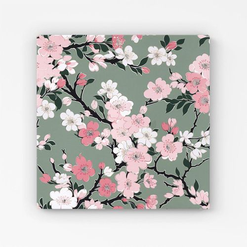 Pink Floral Abstract Pattern...