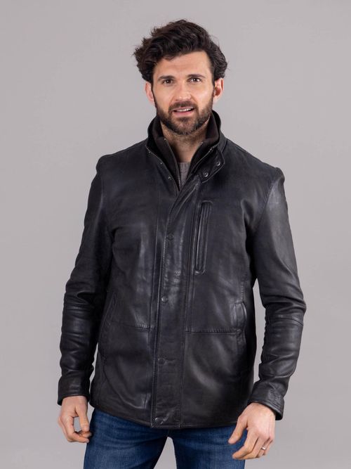 'Sedbergh' Leather Coat