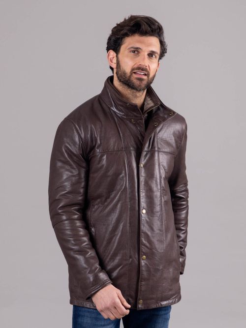 'Garstone' Leather Coat