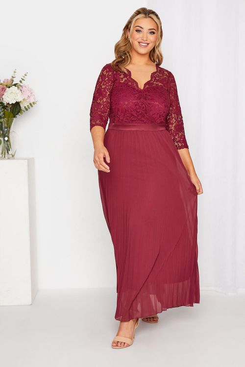 Pleated Bridesmaid Maxi Dress