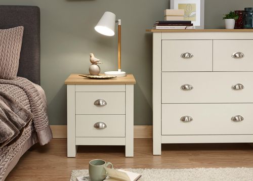 Lancaster 2 Drawer Bedside