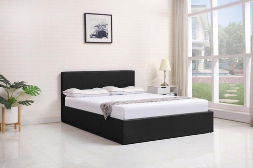 Ottoman Storage Bed black 4ft...