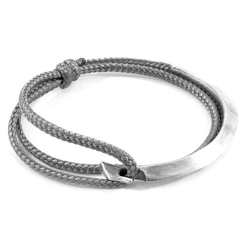 Hove Silver and Rope Bracelet