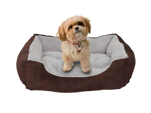 Brown Corduroy Dog Pet Bed...