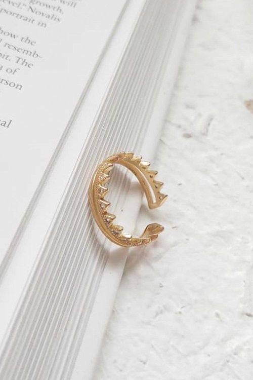 14K Dainty Gold Crown...