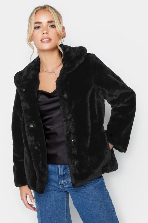 Petite Faux Fur Coat