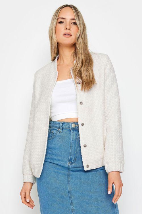 Tall Boucle Bomber Jacket