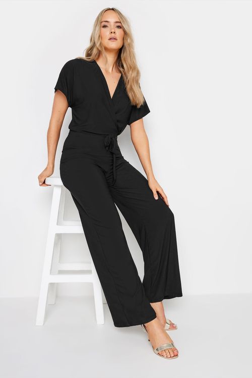 Tall V-Neck Wrap Jumpsuit