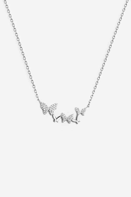 Silver Butterfly Necklace