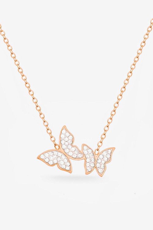 Rose Gold Necklace With Two...