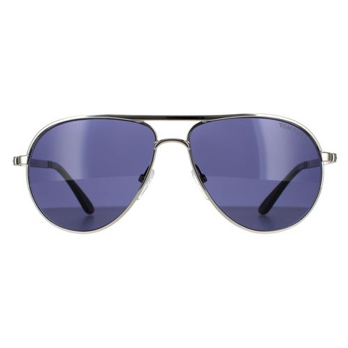 Aviator Silver Blue Sunglasses