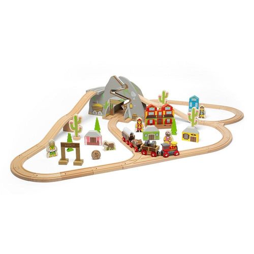 Wooden Wild West Train Set,...