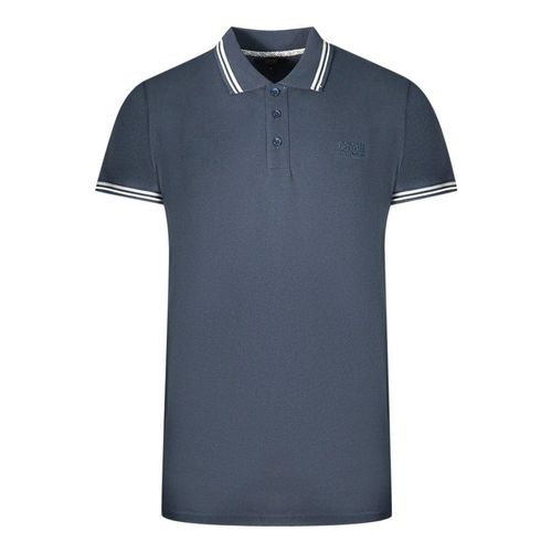 Twinned Tipped Collar Navy...