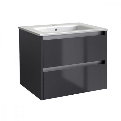 Grey Gloss Bathroom 2-Drawer...