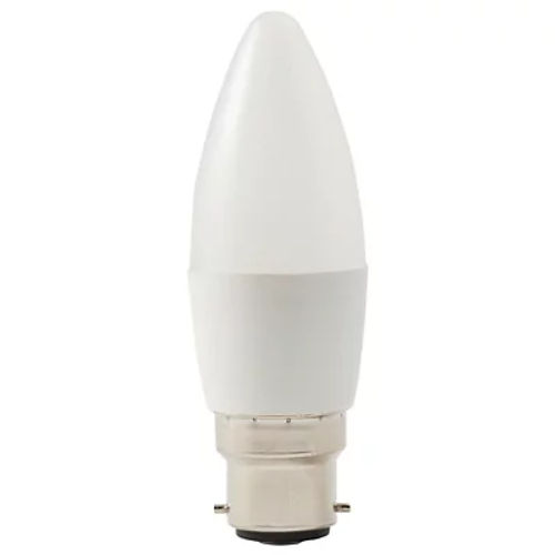Diall 4.2W 470Lm Frosted Candle Warm White Led Dimmable Light Bulb £5
