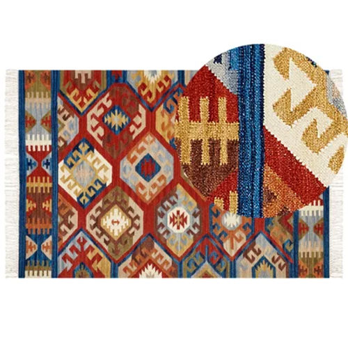 Beliani Wool Kilim Area Rug...