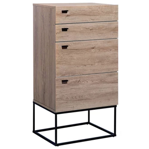 Beliani 4 Drawer Chest Light...