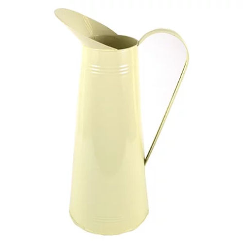 Large Metal Jug, Cream