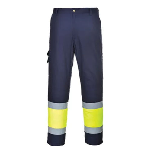 Hi Vis Two Tone 3 Band Combat Trousers - Orange/ Navy - Long 34W | £28. ...