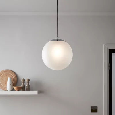 Chrome effect cheap ceiling light