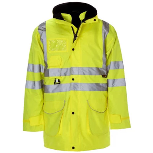 Hi-Vis 7 In 1 Parka Yellow -...