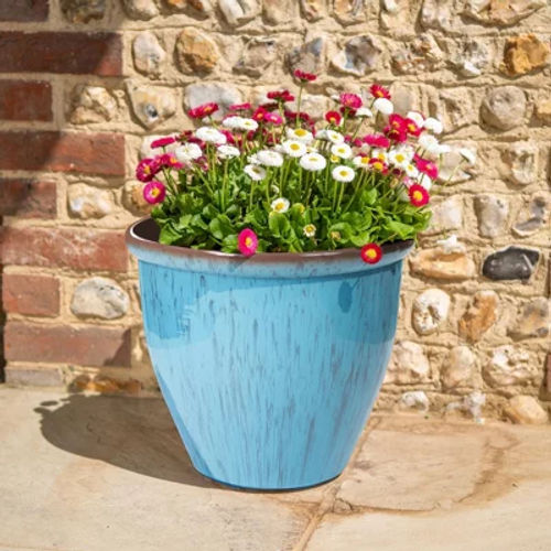 Running Glaze Planter -...