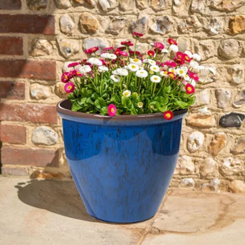 Running Glaze Planter -...