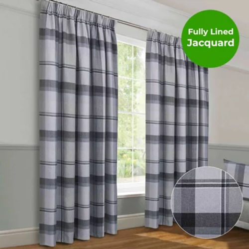 Home Curtains Braemar Faux...