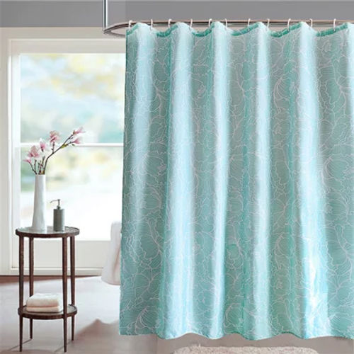 Neel Blue Shower Curtain With...