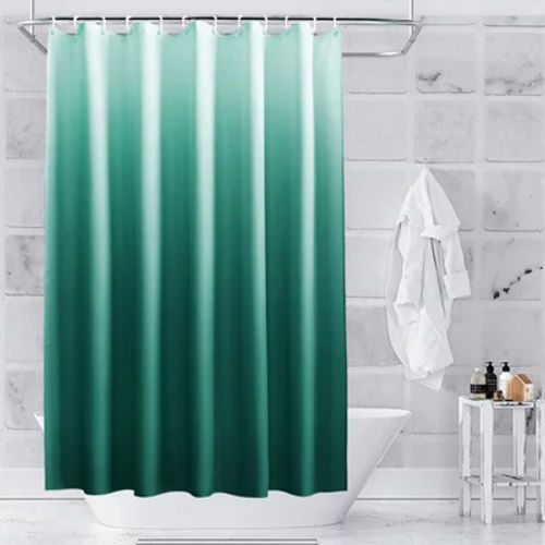 Neel Blue Shower Curtain With...