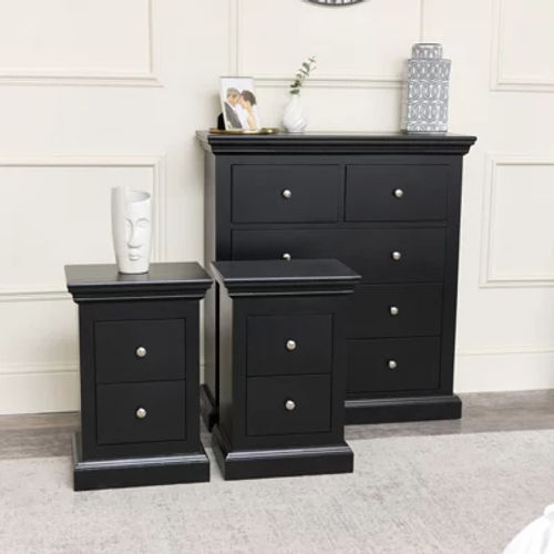 Melody Maison Black 5 Drawer...