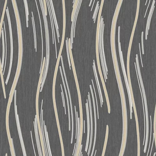 Shimmer Wave Wallpaper Black...