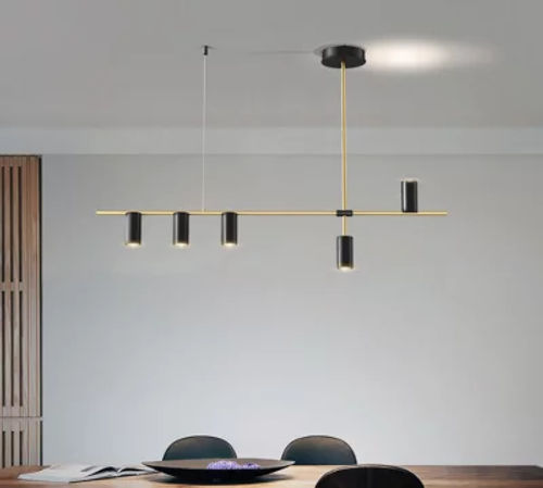 5 Black & Gold Lights Pendant...