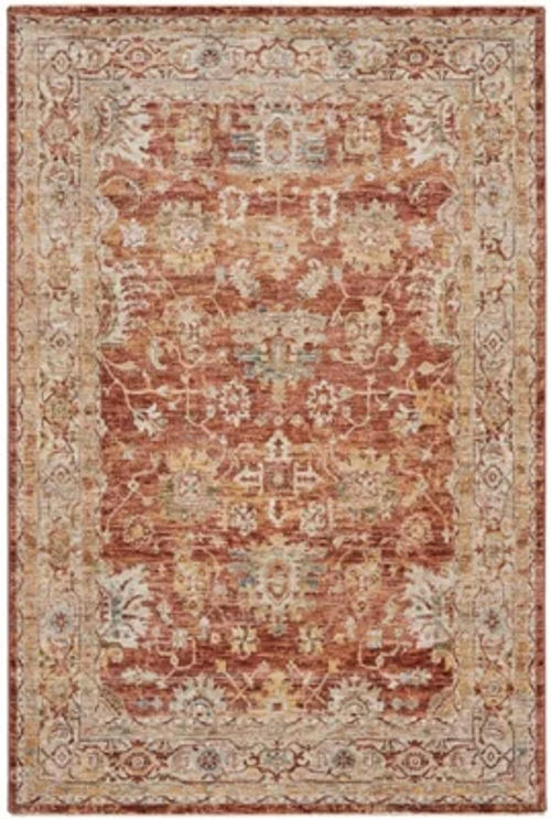 Rust Traditional Rug, 5mm...