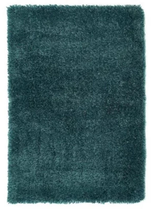 Dark Teal Handmade Rug, 50mm...