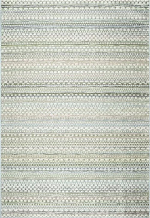 Green Striped Outdoor Rug,...